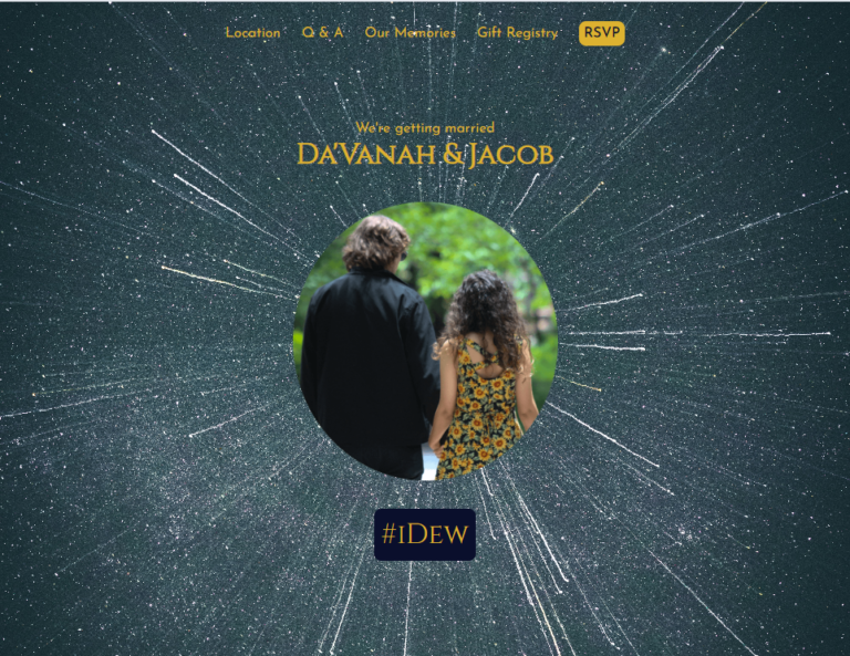 My First Client Project: Building a Wedding Website Under the Stars